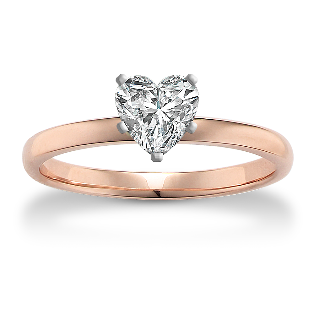 3/4ct Pink Diamond Rose Gold Solitaire