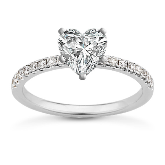 Diamond Engagement Ring with Pavé Setting | Shane Co.