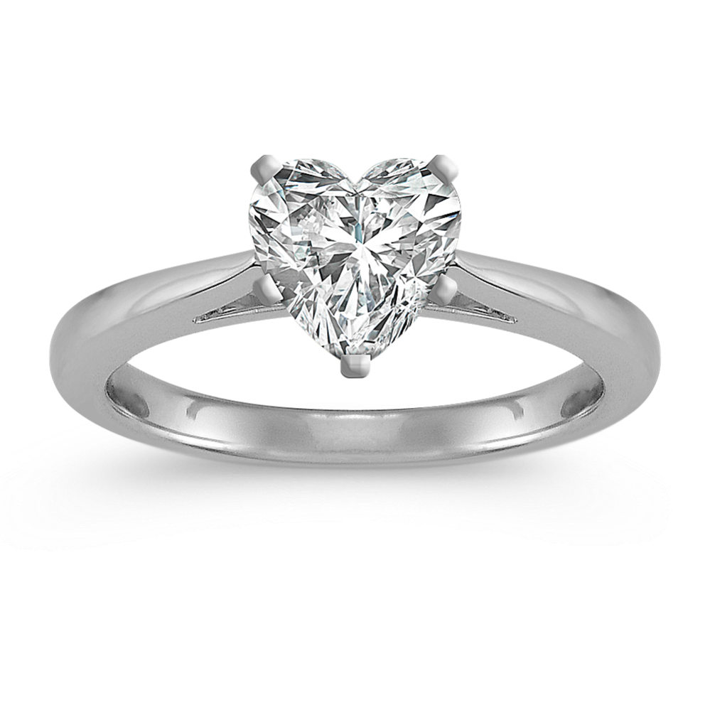 Cathedral Solitaire Platinum Engagement Ring