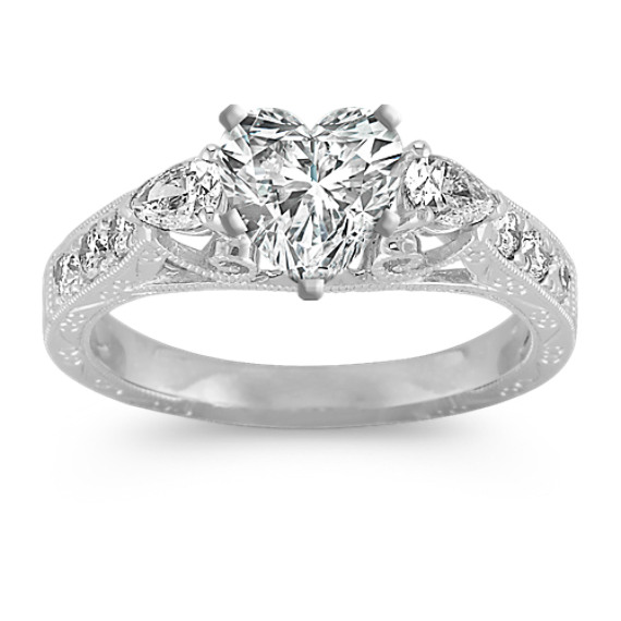 Artiste Diamond Engagement Ring in Platinum