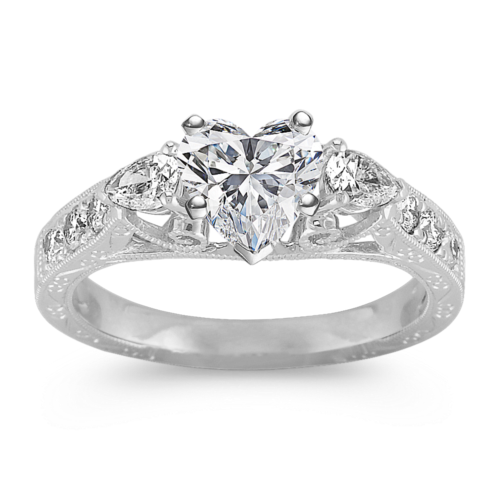 Artiste Diamond Engagement Ring in Platinum