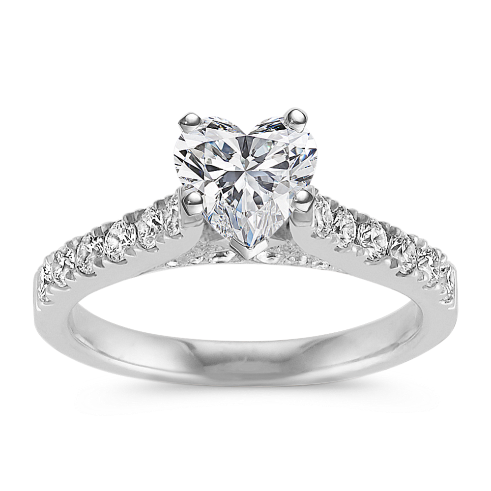 Reign Cathedral Engagement Ring in Platinum 