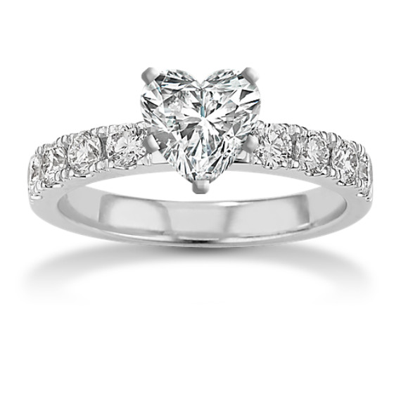 Spellbound Diamond Engagement Ring in 14k White Gold