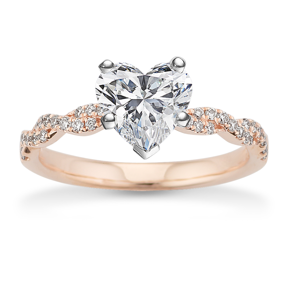 Lace Infinity Engagement Ring