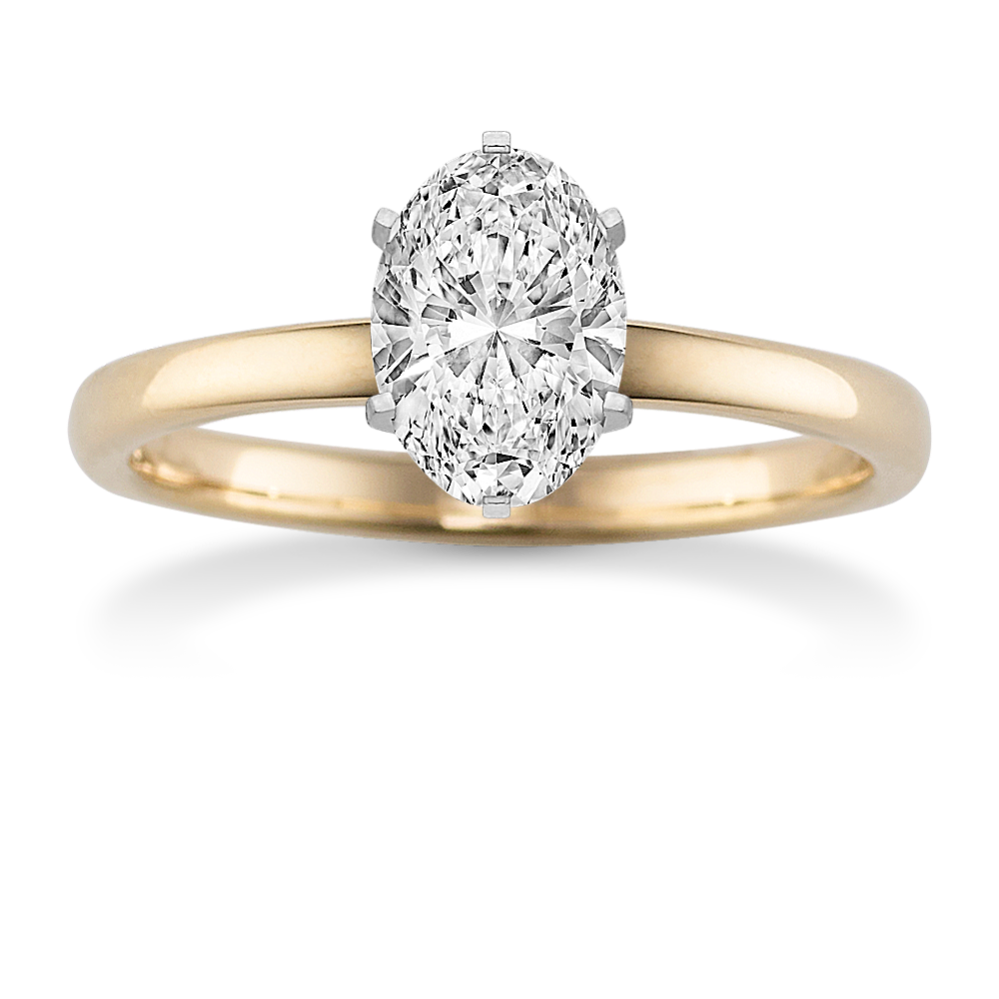 1.38 ct. Lab-Grown Diamond Engagement Ring in Yellow Gold