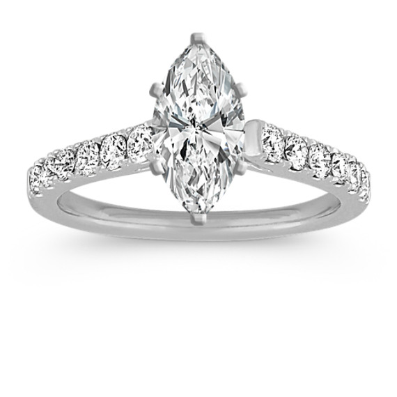 Larissa Diamond Engagement Ring in Platinum