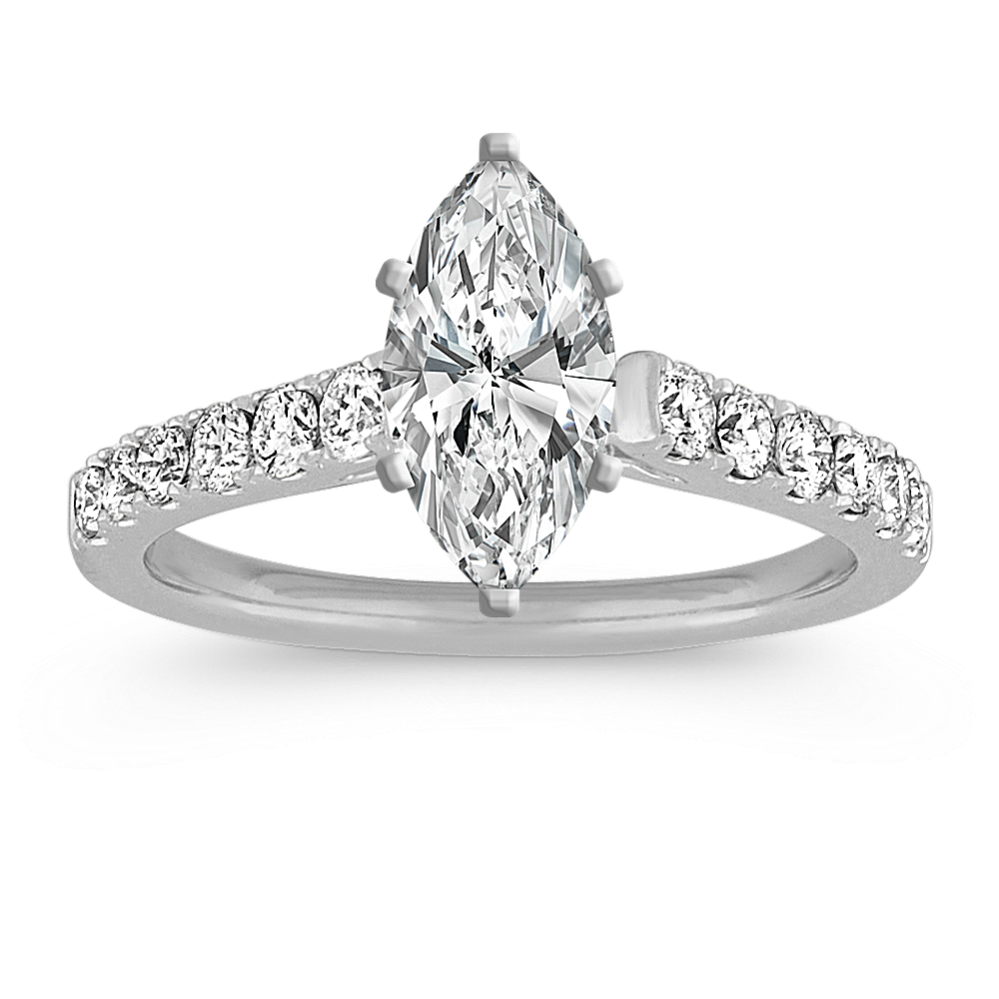 Larissa Cathedral Engagement Ring in Platinum