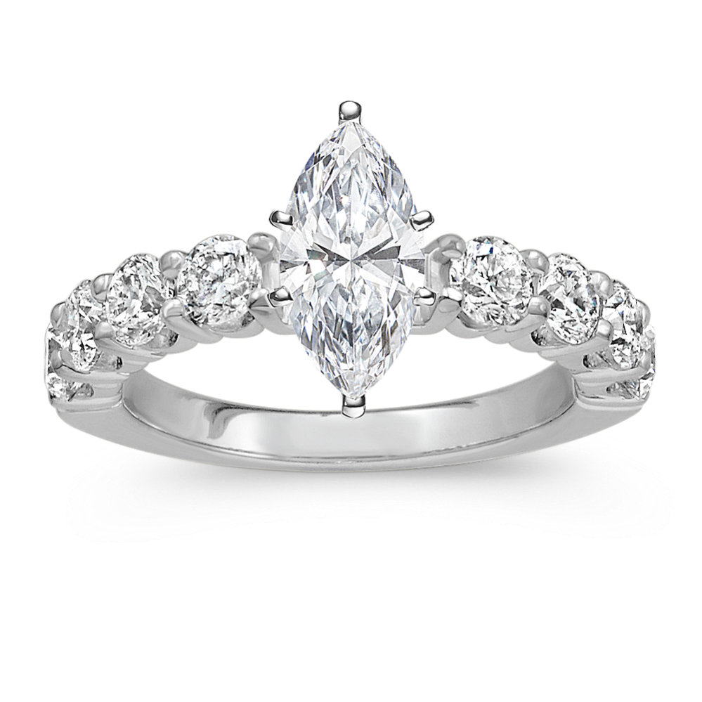 Eve Engagement Ring (1.20 tcw Diamond Accents)