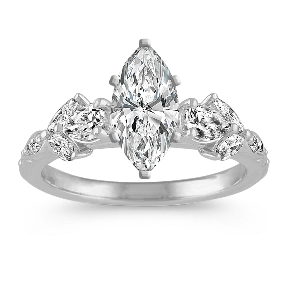Ivy Diamond Engagement Ring in Platinum