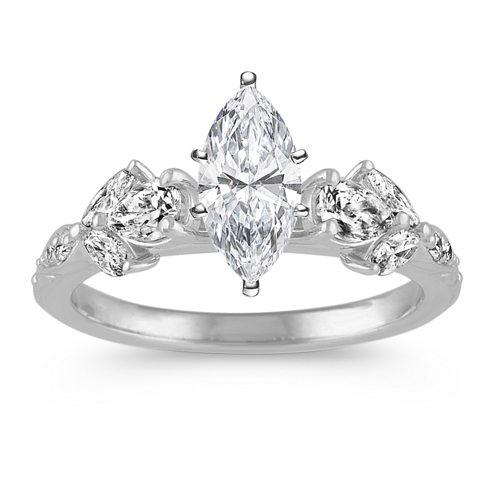 Ivy Diamond Engagement Ring in Platinum