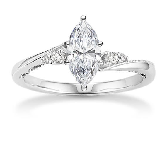 Plume Engagement Ring