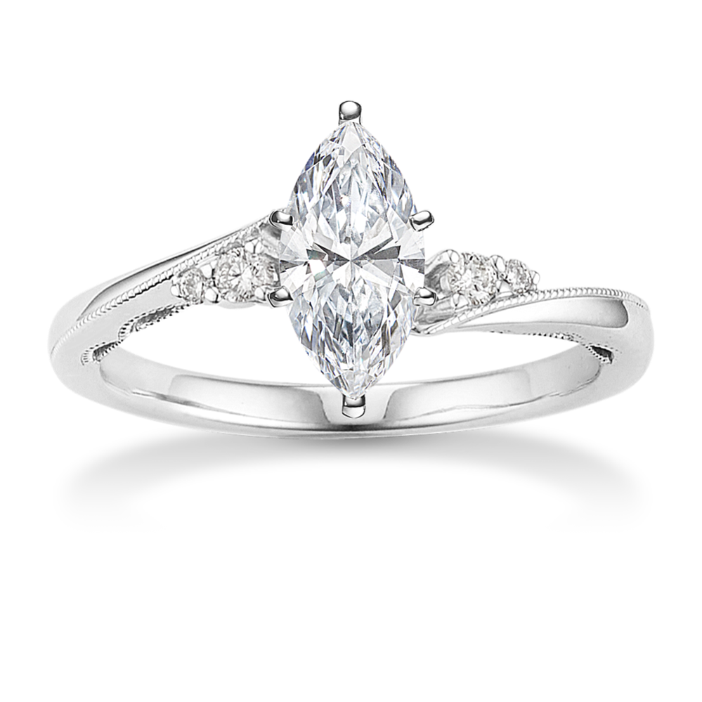 Plume Engagement Ring