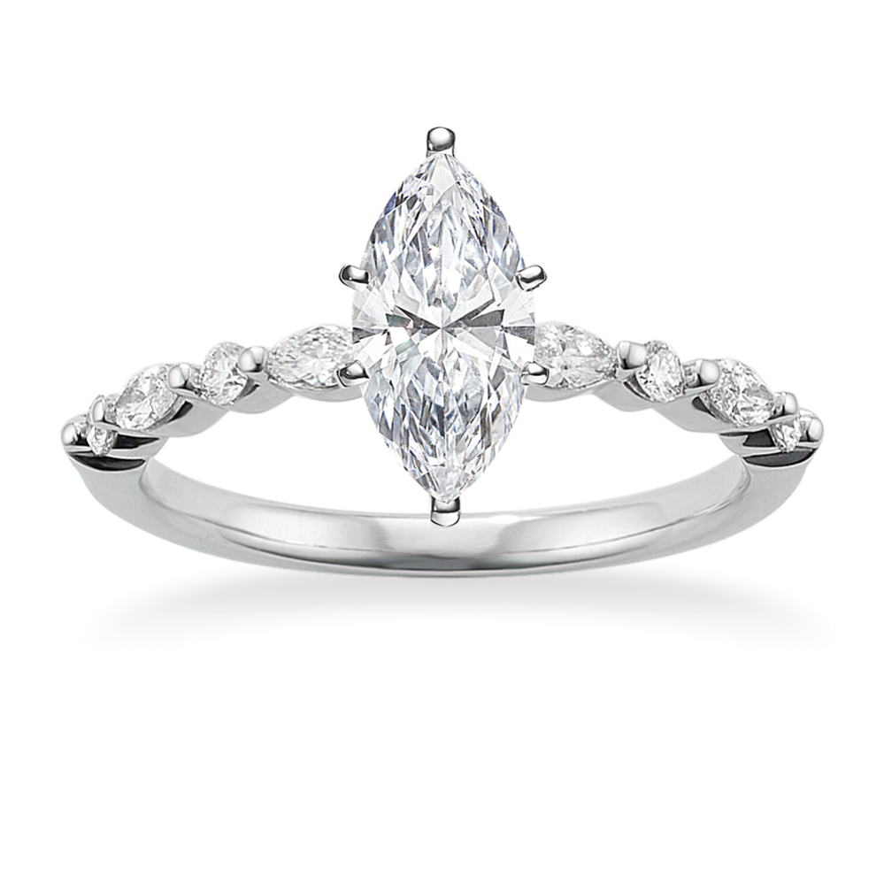 Privet Engagement Ring (1/3 tcw Diamond Accents)