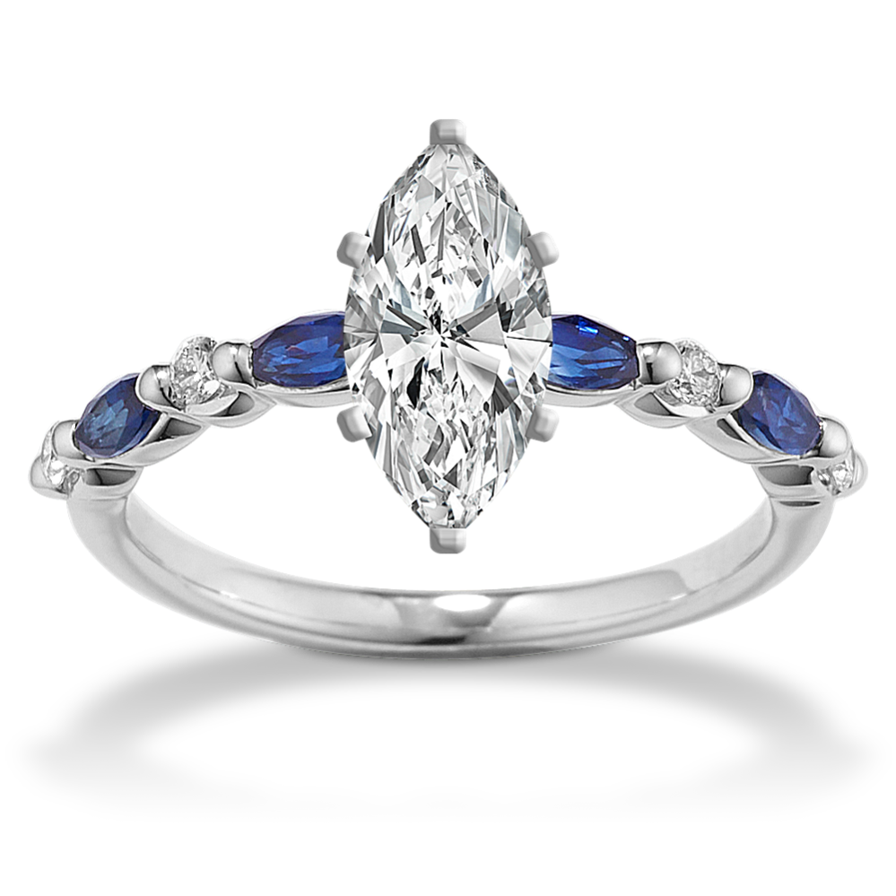 Cassia Sapphire & Diamond Engagement Ring