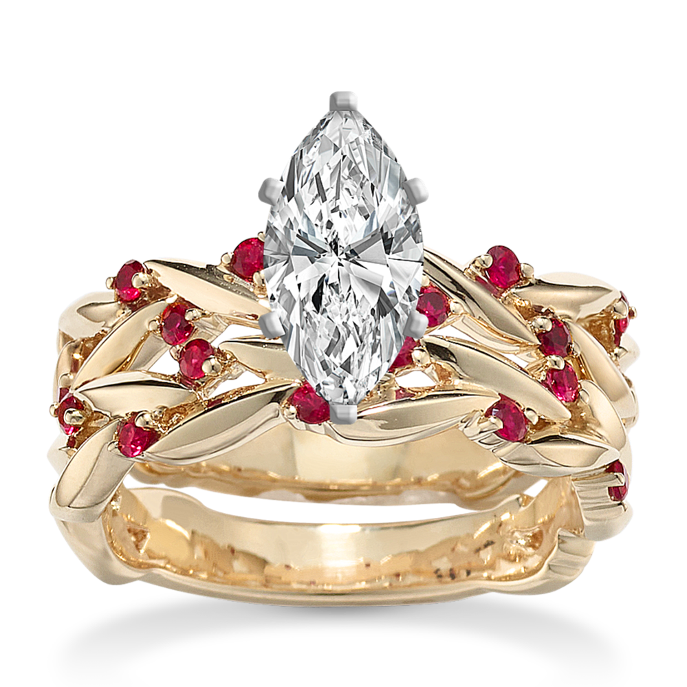 Ruby wedding set best sale