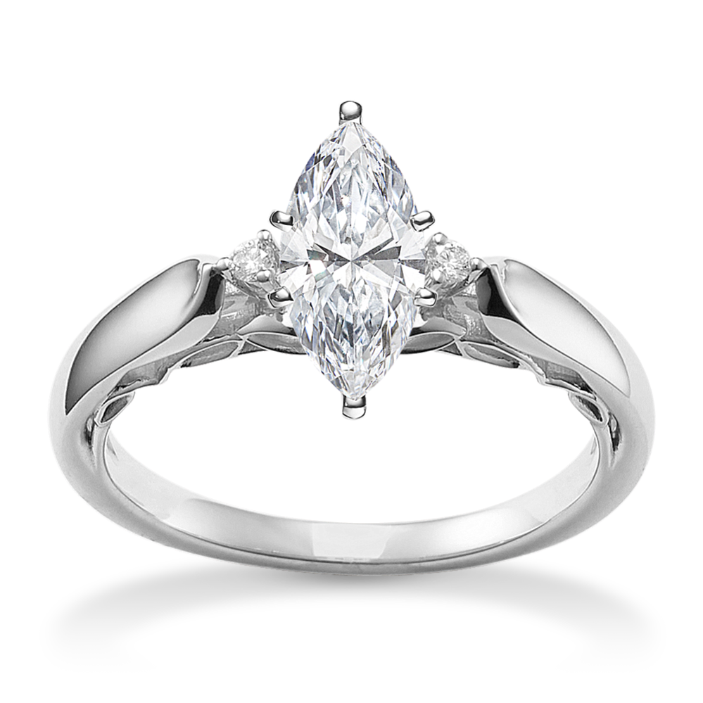 Ornella Three-Stone Engagement Ring
