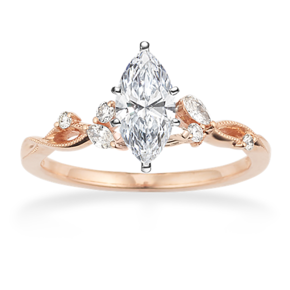 Calla Lily Infinity Engagement Ring