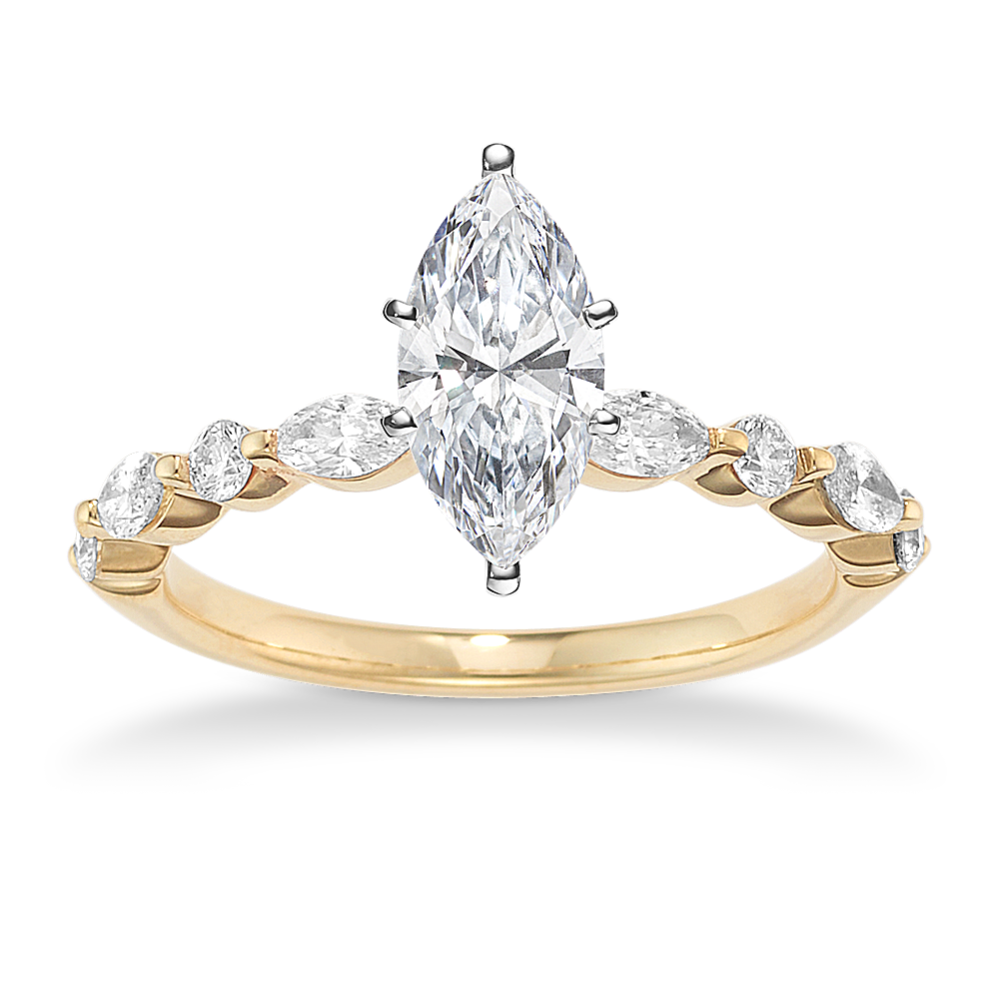 Privet Engagement Ring (1/2 tcw Diamond Accents)