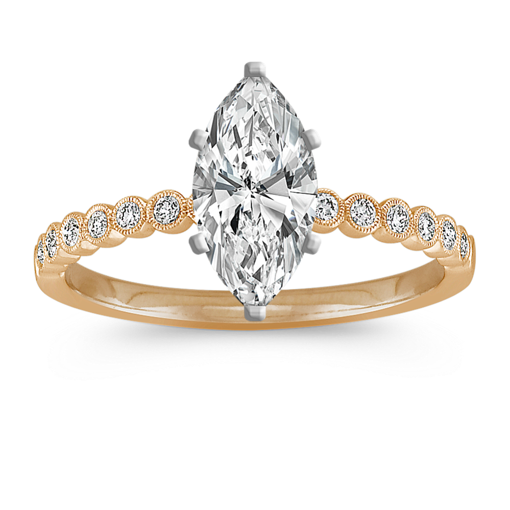 1.19 ct. Natural Diamond Engagement Ring in Yellow Gold