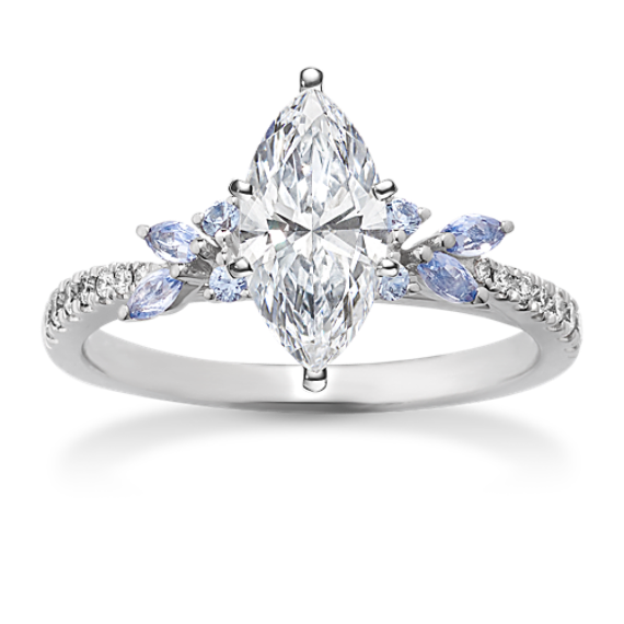 Love Struck Sapphire & Diamond Engagement Ring