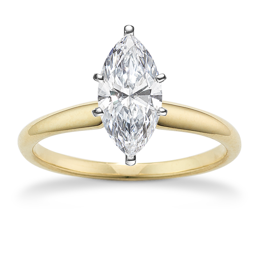 Luminary Solitaire Engagement Ring in 18K Gold