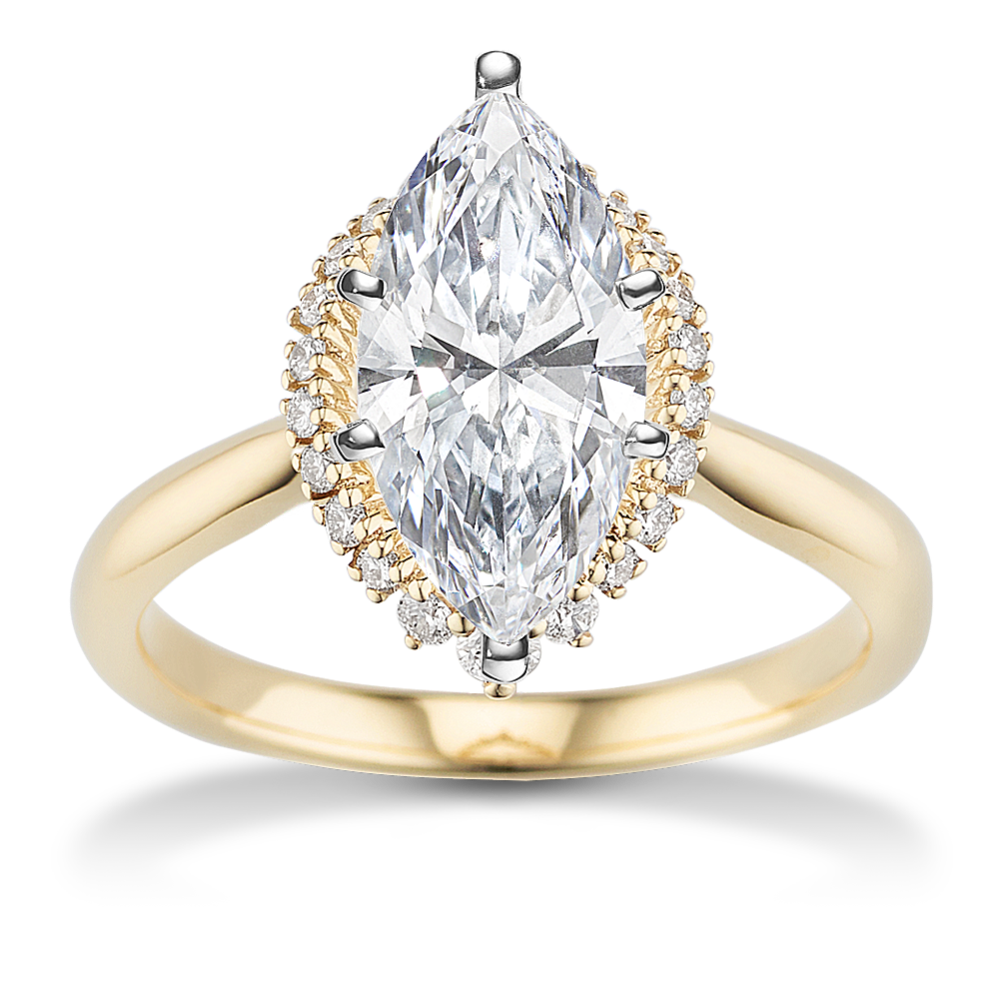 Ottilia Hidden Halo Engagement Ring
