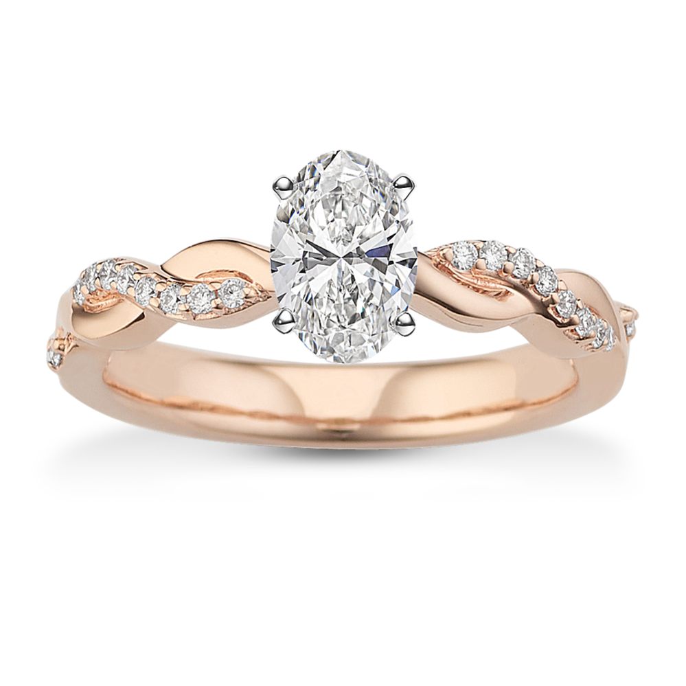 Twirl Infinity Engagement Ring