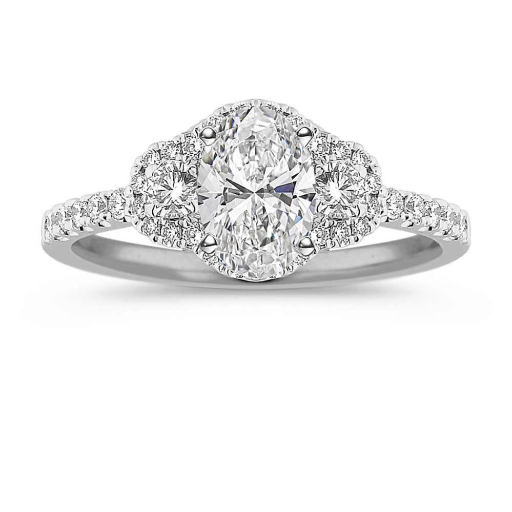 Halo Diamond Engagement Ring