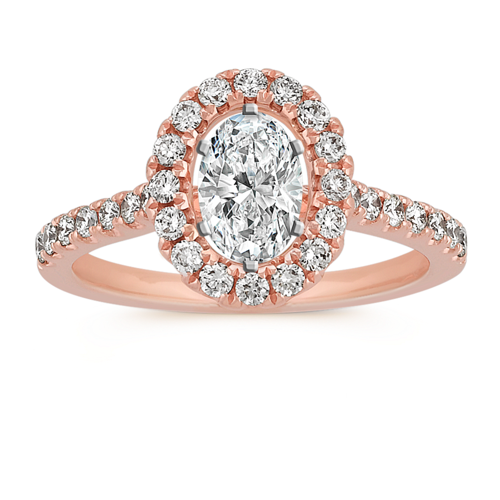 Delia Halo Engagement Ring (Oval)