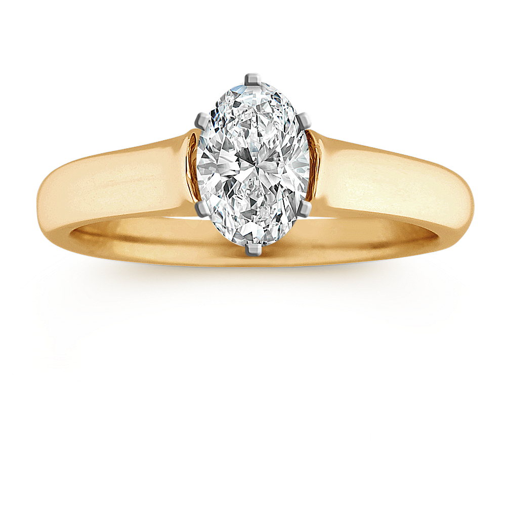 14k Yellow Gold Engagement Ring