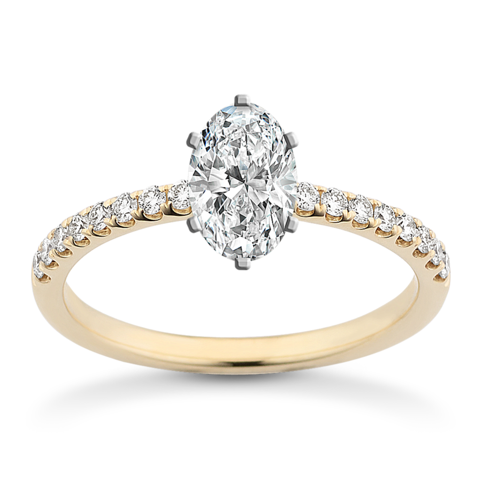 Vista Pave Engagement Ring