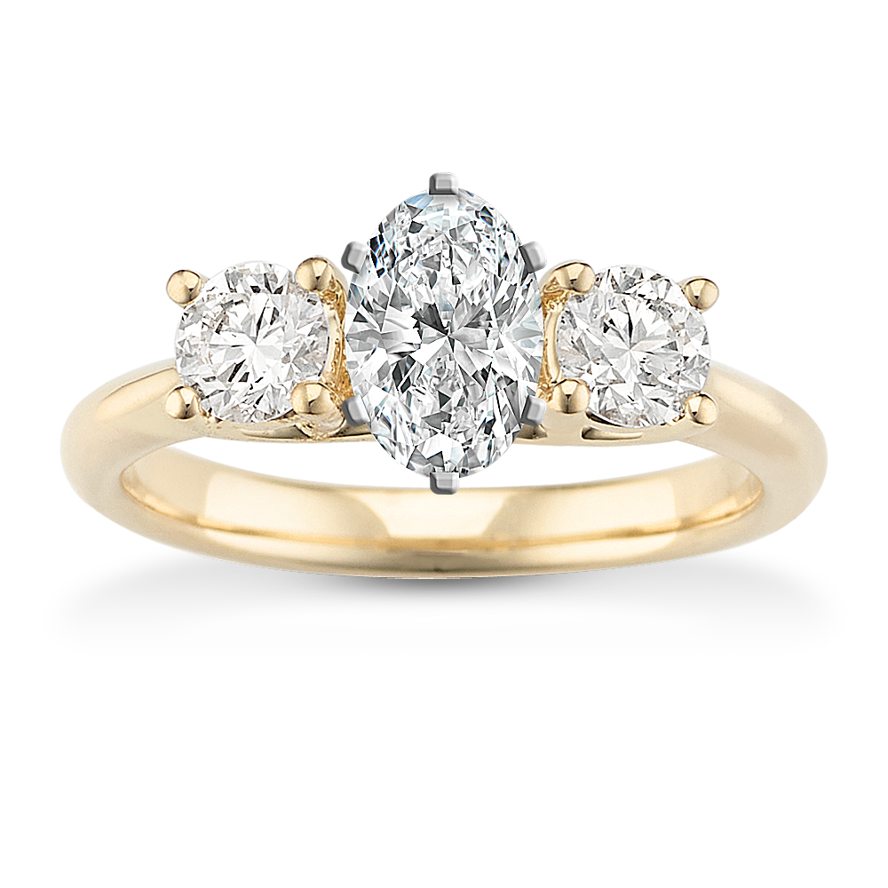 5/8 ct. Three Stone Diamond Engagement Ring