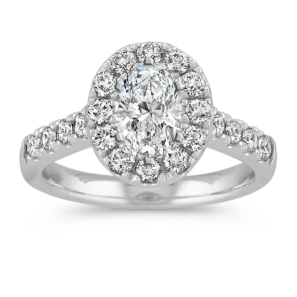 Showstopper Engagement Ring (For 0.75 ct Oval)