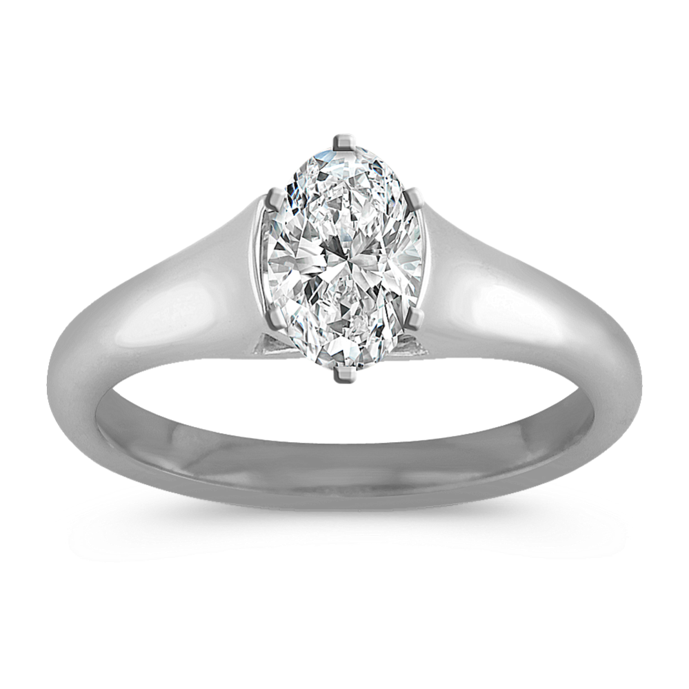 Platinum cathedral solitaire setting shop