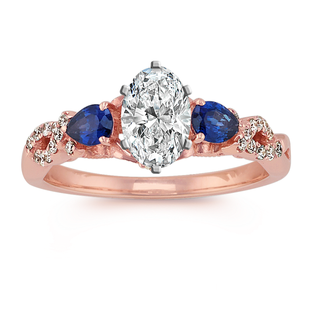 Saint-Germain Three-Stone Engagement Ring
