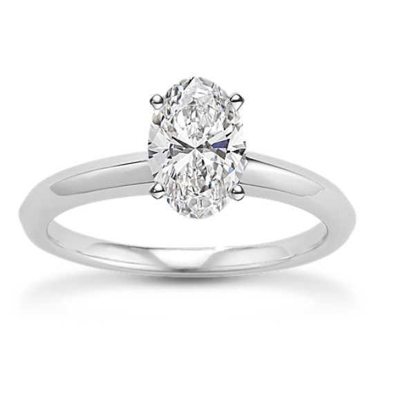 Knife Edge Solitaire Engagement Ring