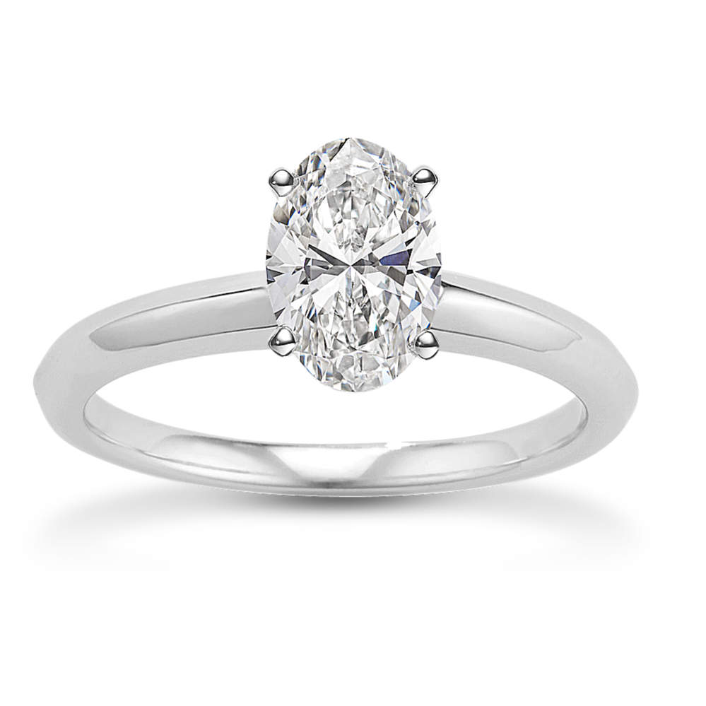 Knife Edge Solitaire Engagement Ring