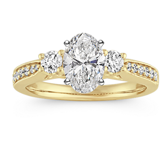 Abigail Three-Stone Engagement Ring
