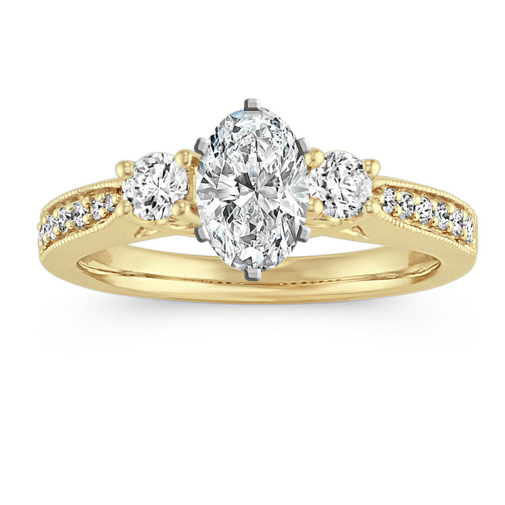 Abigail Three-Stone Engagement Ring