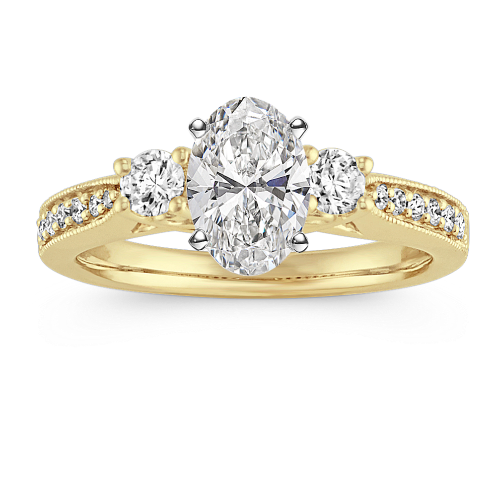Abigail Three-Stone Engagement Ring