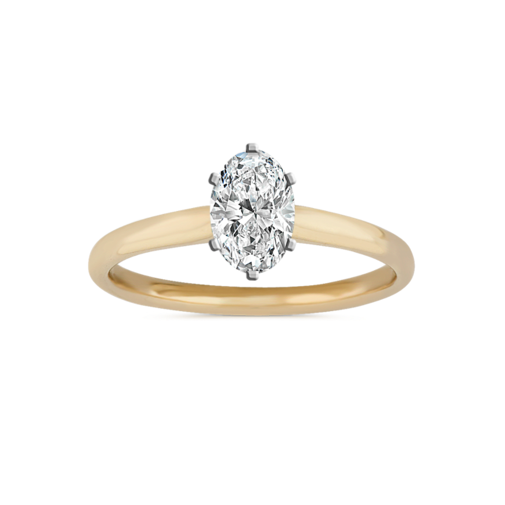 Classic Engagement Ring in 14k Yellow Gold