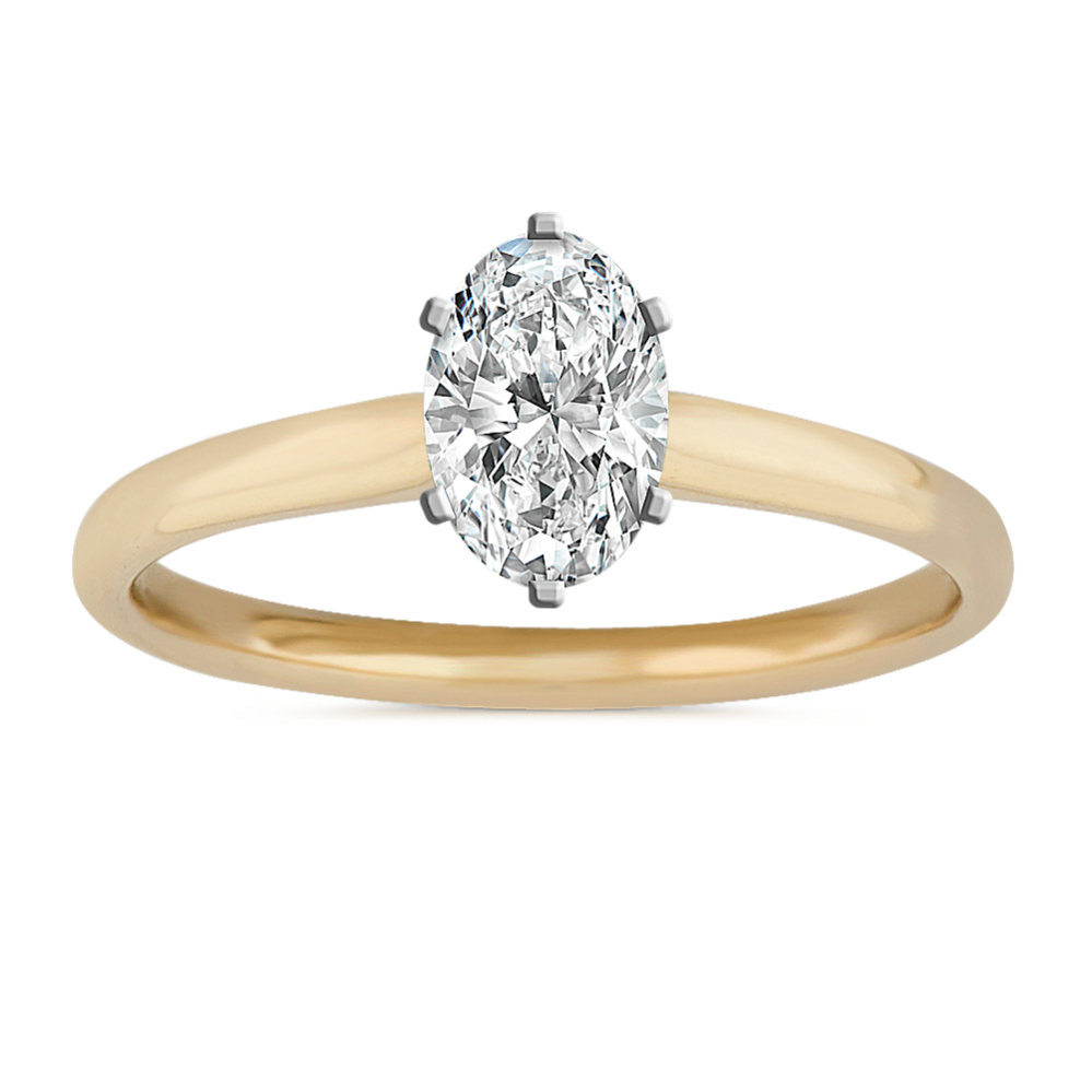 Classic Engagement Ring in 14k Yellow Gold