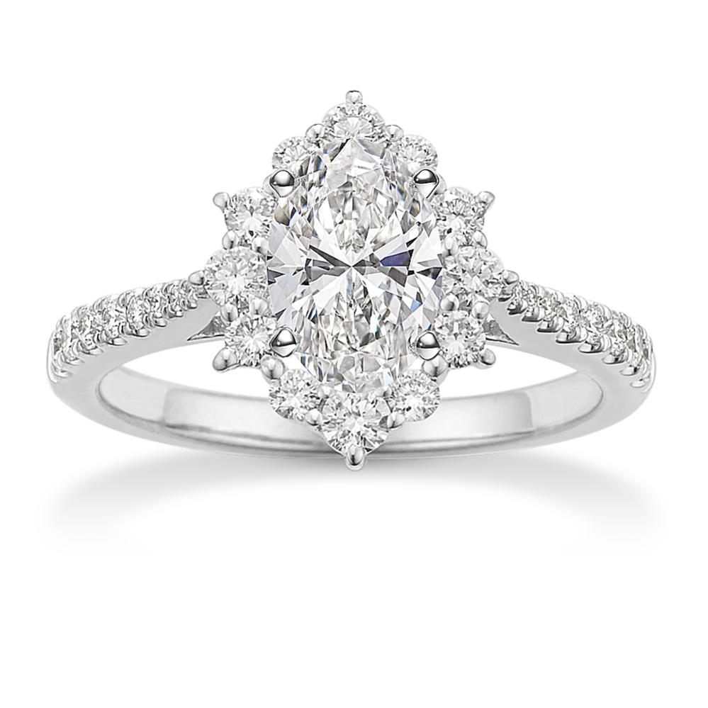 Nova Halo Engagement Ring