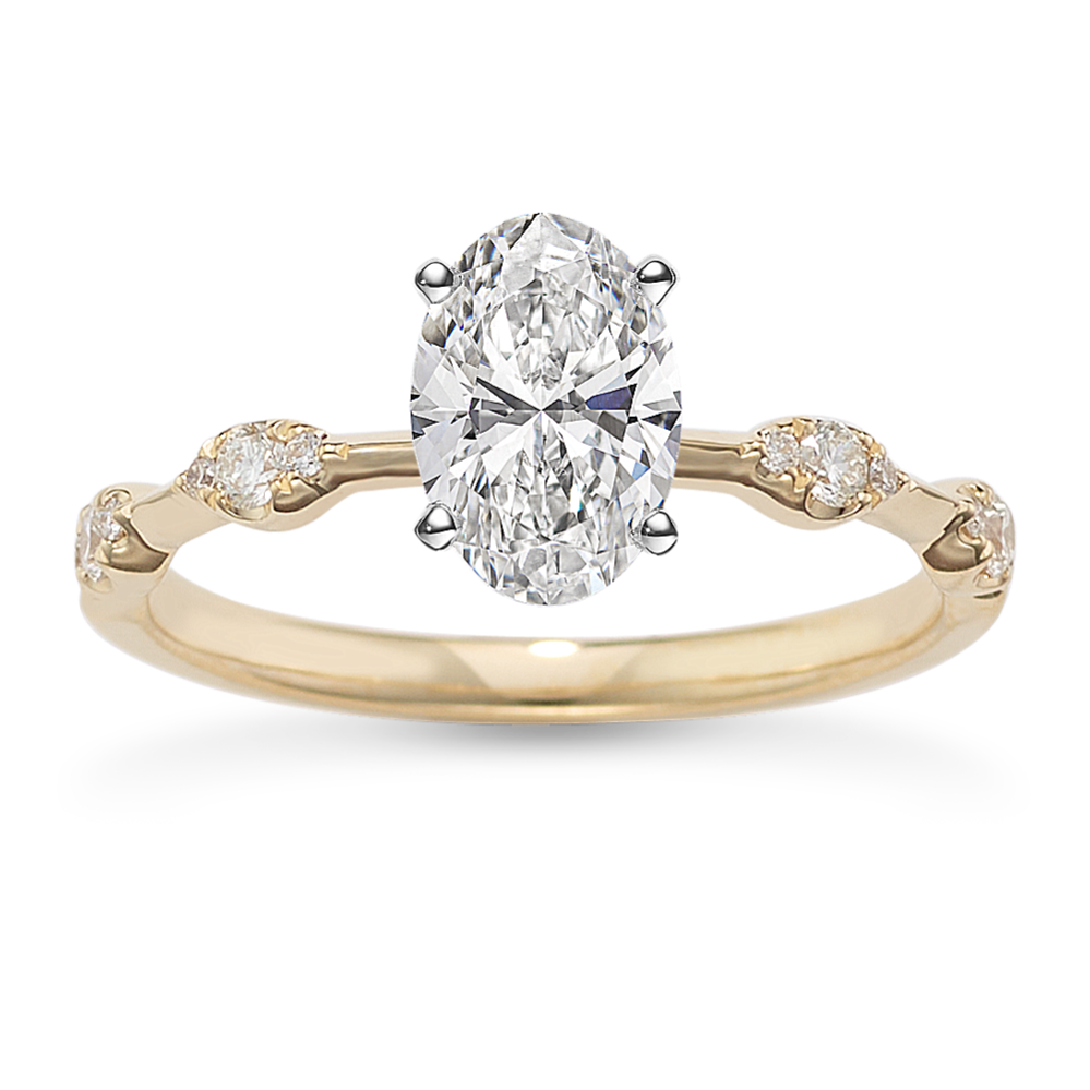 Scalloped Engagement Ring