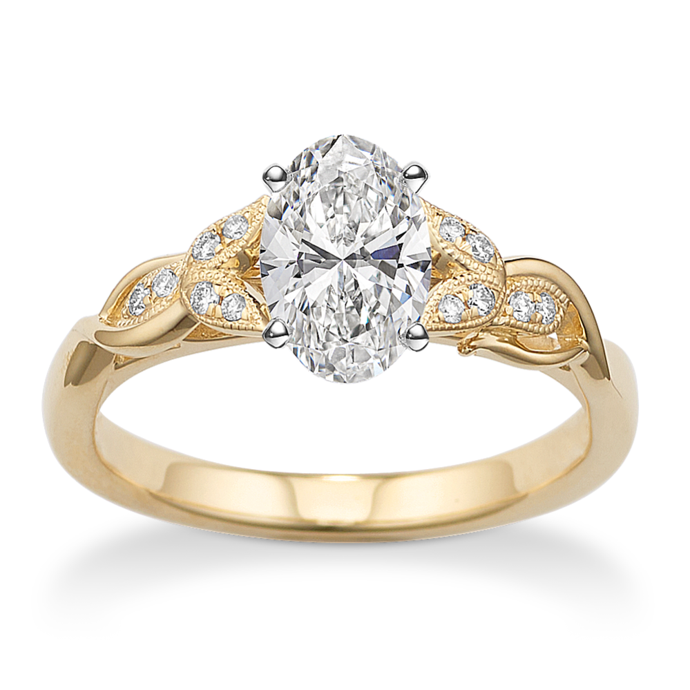 Hidden Lotus Engagement Ring