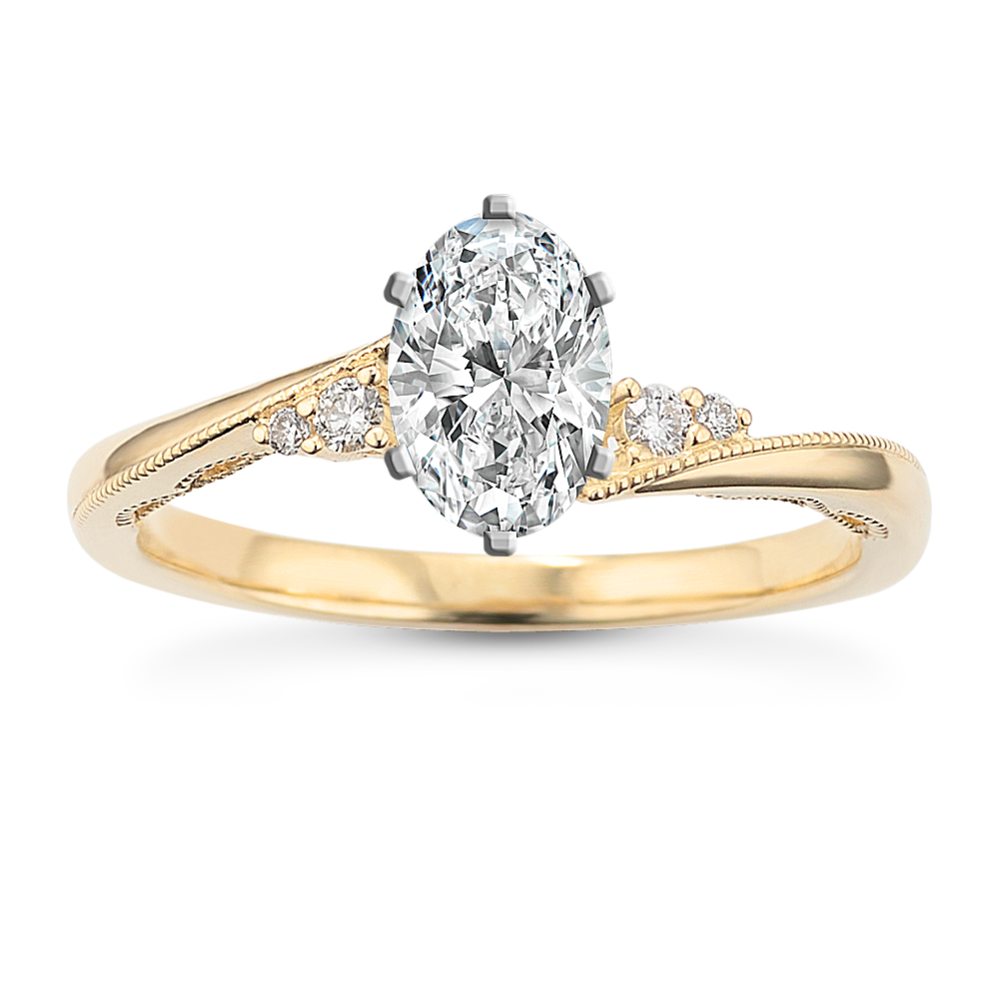 Plume Engagement Ring