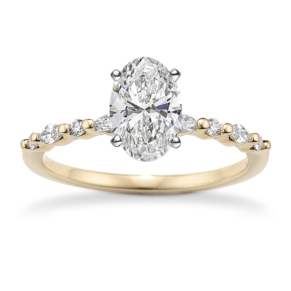 Privet Engagement Ring (1/5 tcw Diamond Accents)