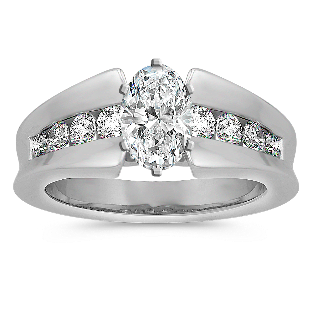 Oval Engagement Hidden Halo Natural Diamonds 1.20 Ct Halo 