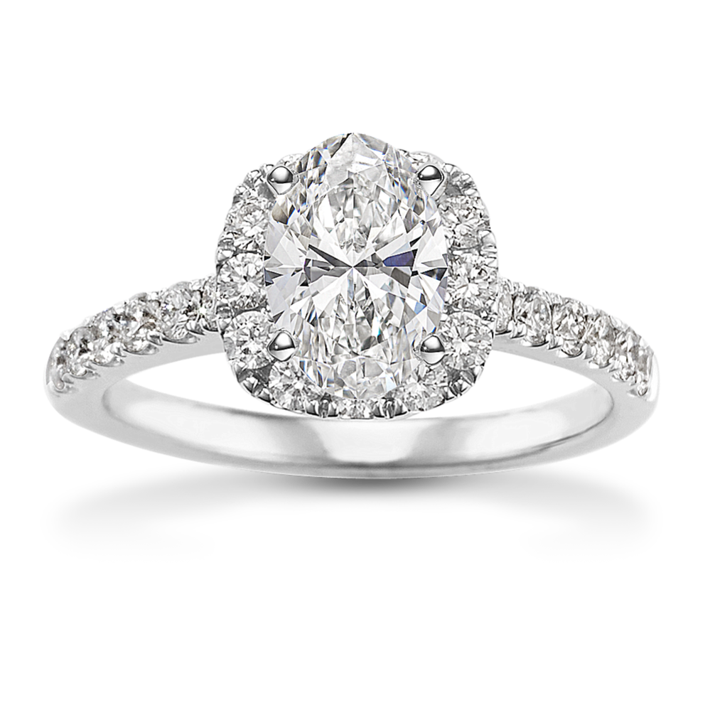 Chorus Halo Engagement Ring for 0.50 ct Round