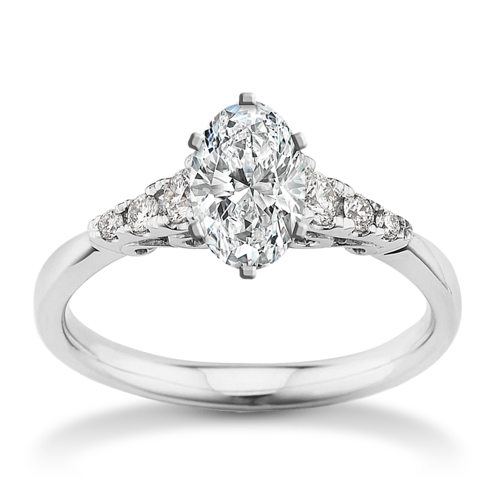 1.02 ct. Natural Diamond Engagement Ring in Platinum